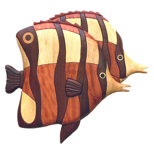 Angel Fish intarsia woodworking pattern